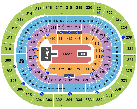 Moda Center Smashing Pumpkins Seating Chart